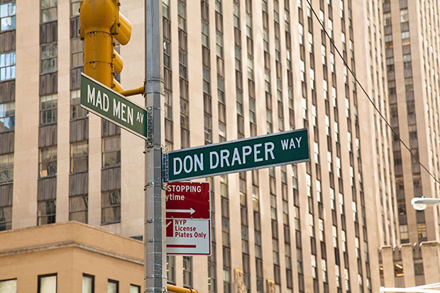 Mad Men gatuskyltar New York